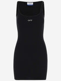 Black Logo Detail Dress 1