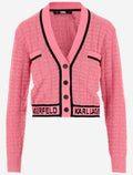Multicolor Logo V Neck Cardigan 1
