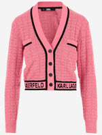 Multicolor Logo V Neck Cardigan 1