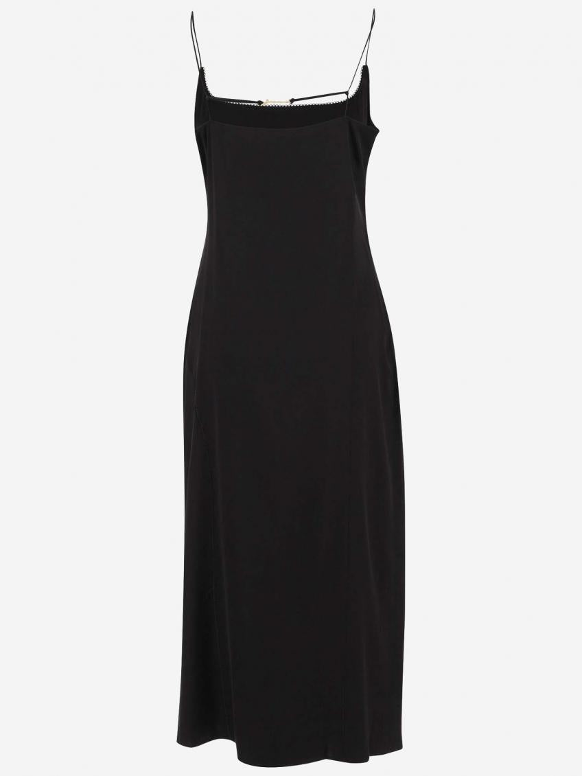 Black Logo Plaque Detail Dress 3