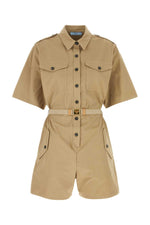 Beige Belted Playsuit 1