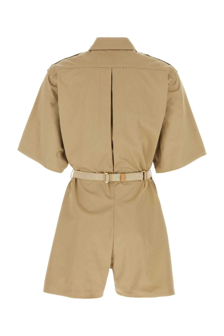 Beige Belted Playsuit 2