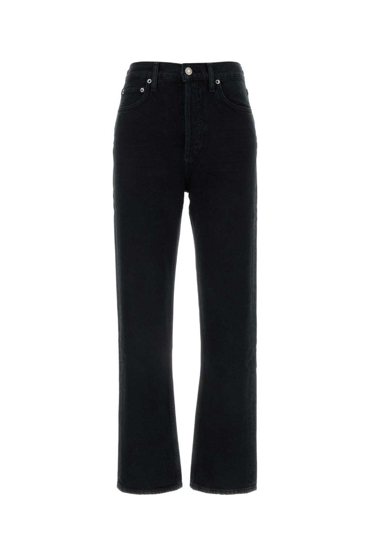 Black 90's Pinch Waist Straight-leg Jeans 1