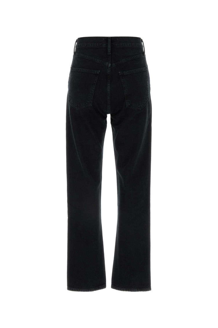 Black 90's Pinch Waist Straight-leg Jeans 2