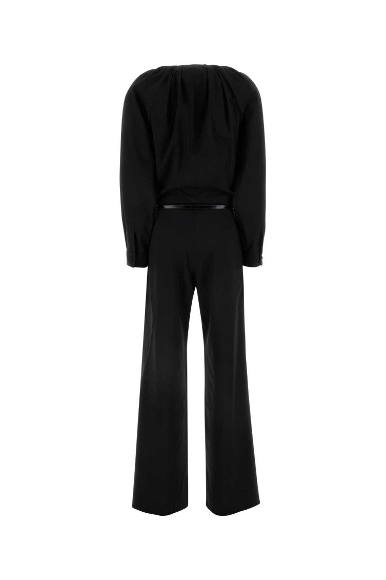 Black Keyhole-neck Jumpsuit 2