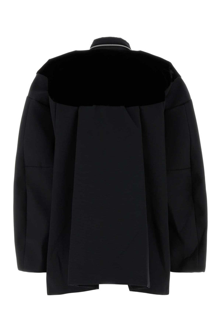 Black grosgrain oversize jacket 2