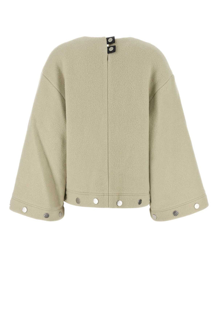 Beige Studded Bell-sleeves Top 2