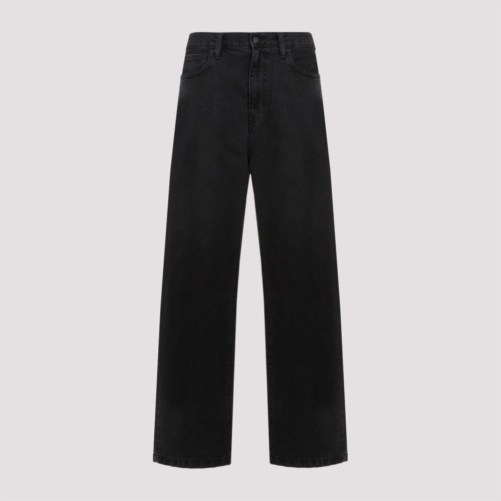 Black Black Logo Pants 2
