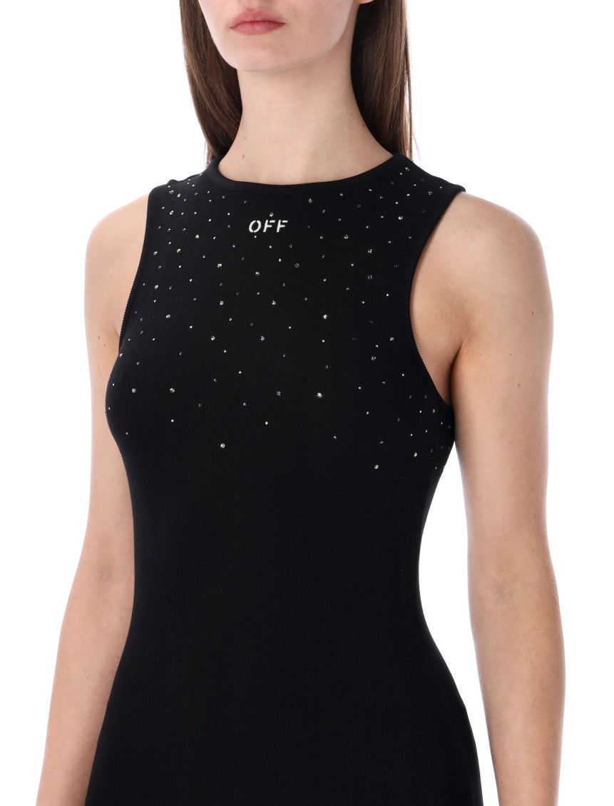 Black Rowing Mini Dress 3