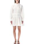White Logo-embroidered Shirt Dress 1