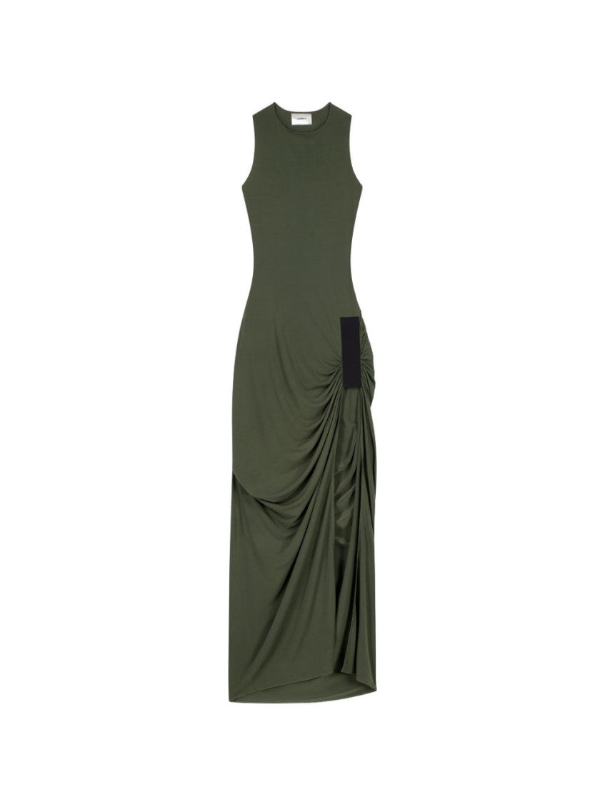 Green Taped Suspended Maxi Dress 1