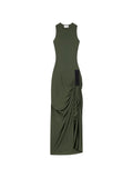 Green Taped Suspended Maxi Dress 1