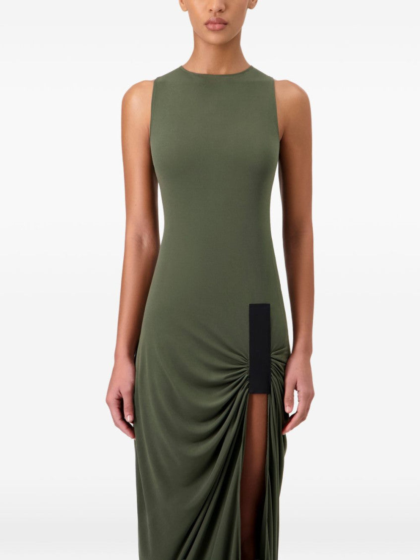 Green Taped Suspended Maxi Dress 2