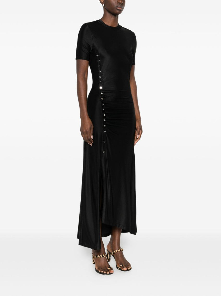 Black Pleated Short Dress 2