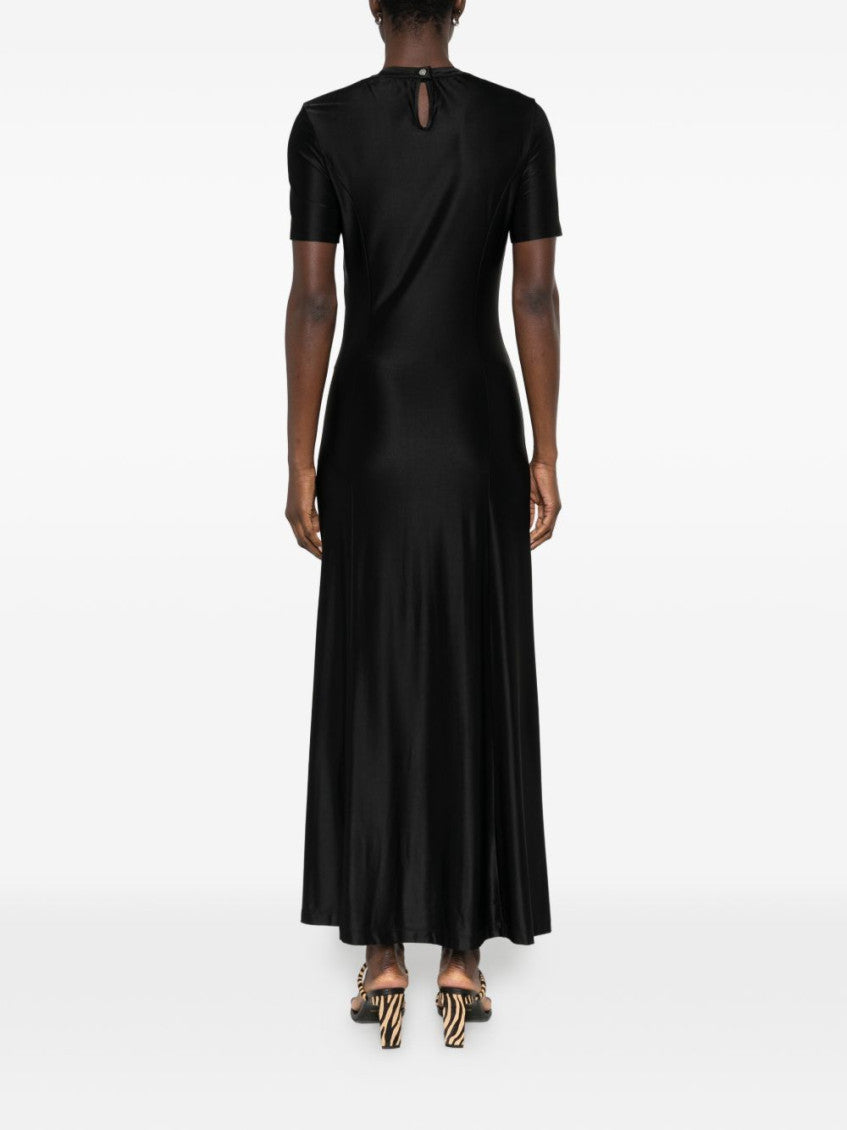 Black Pleated Short Dress 3