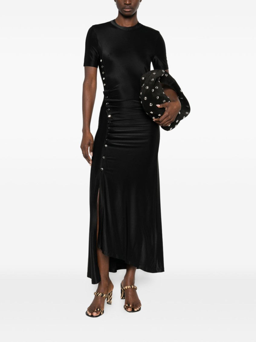 Black Pleated Short Dress 5