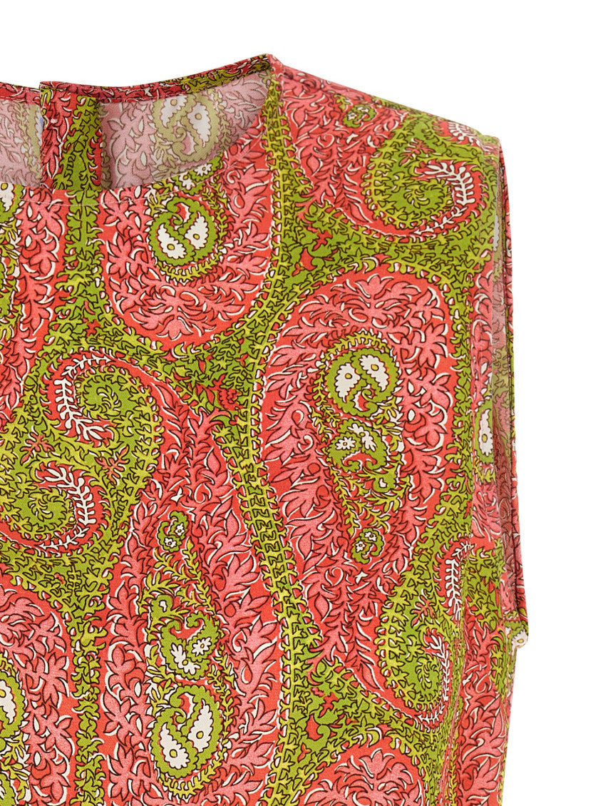 Multicolor 'Paisley Foliage' top 3