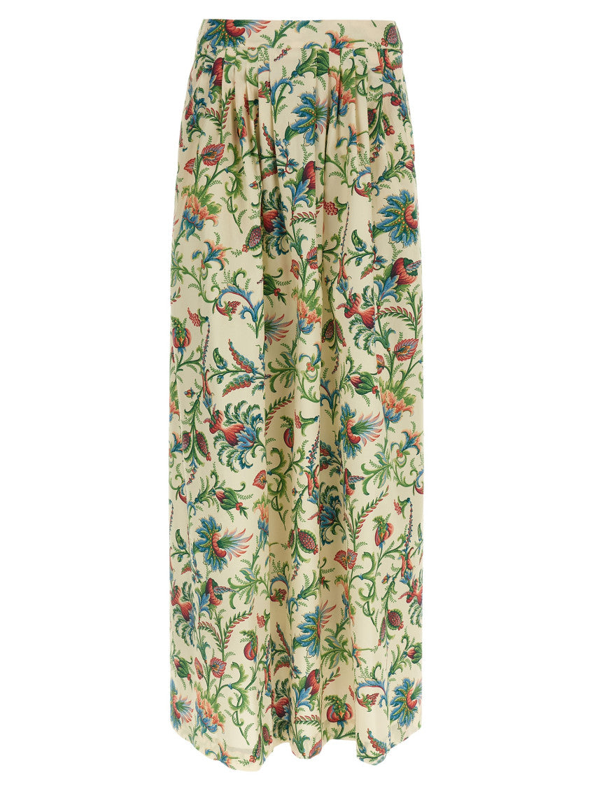 Multicolor Floral pattern skirt 1