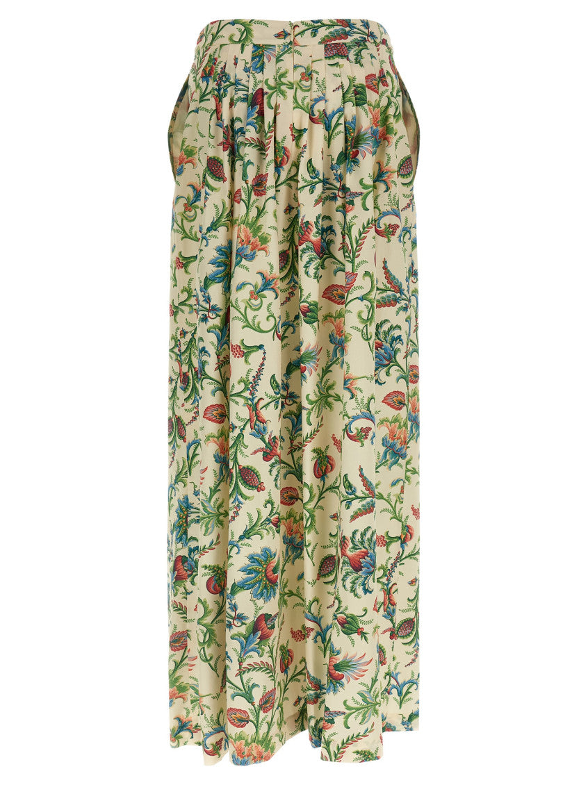 Multicolor Floral pattern skirt 2