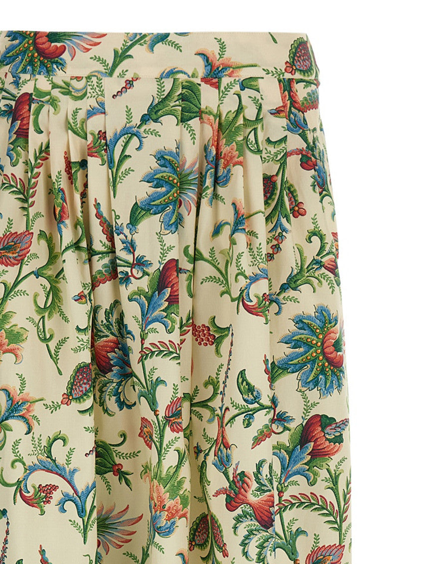 Multicolor Floral pattern skirt 3