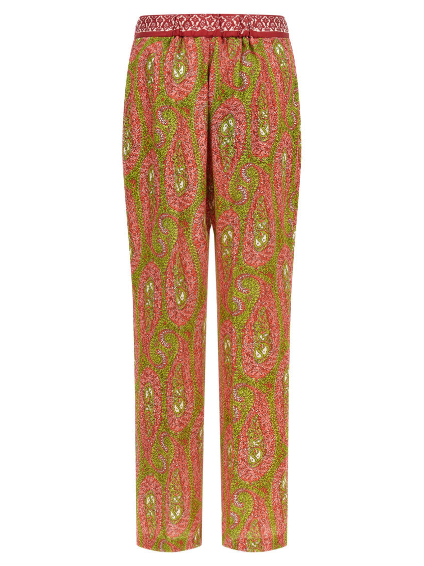 Multicolor 'Paisley foliage' pants 2