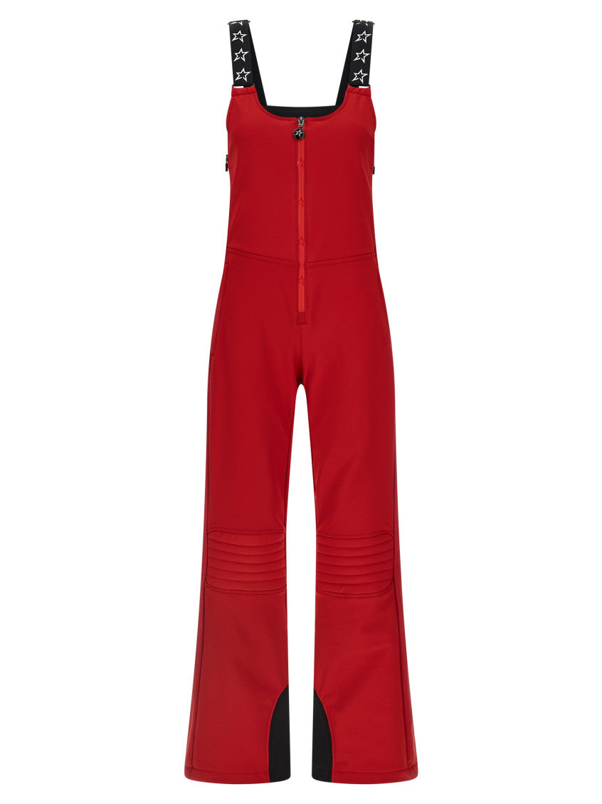 Red 'JG Bib' Ski Jumpsuit 1
