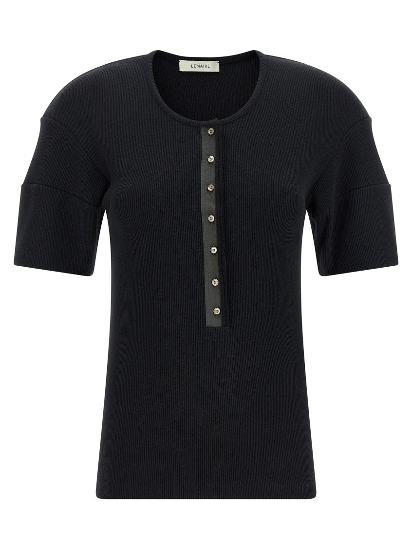 Black 'Henley' sweater 1