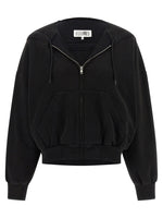 Black Trompe l'oeil hoodie 1