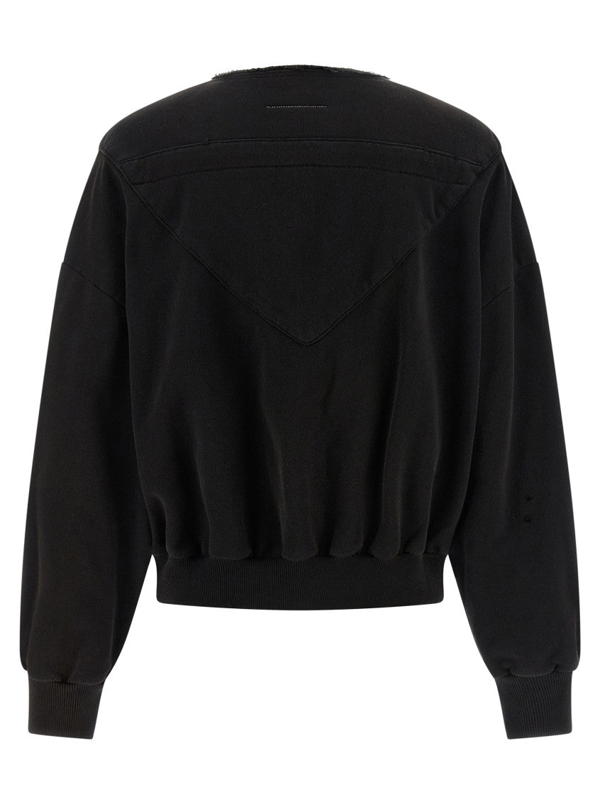 Black Trompe l'oeil hoodie 2