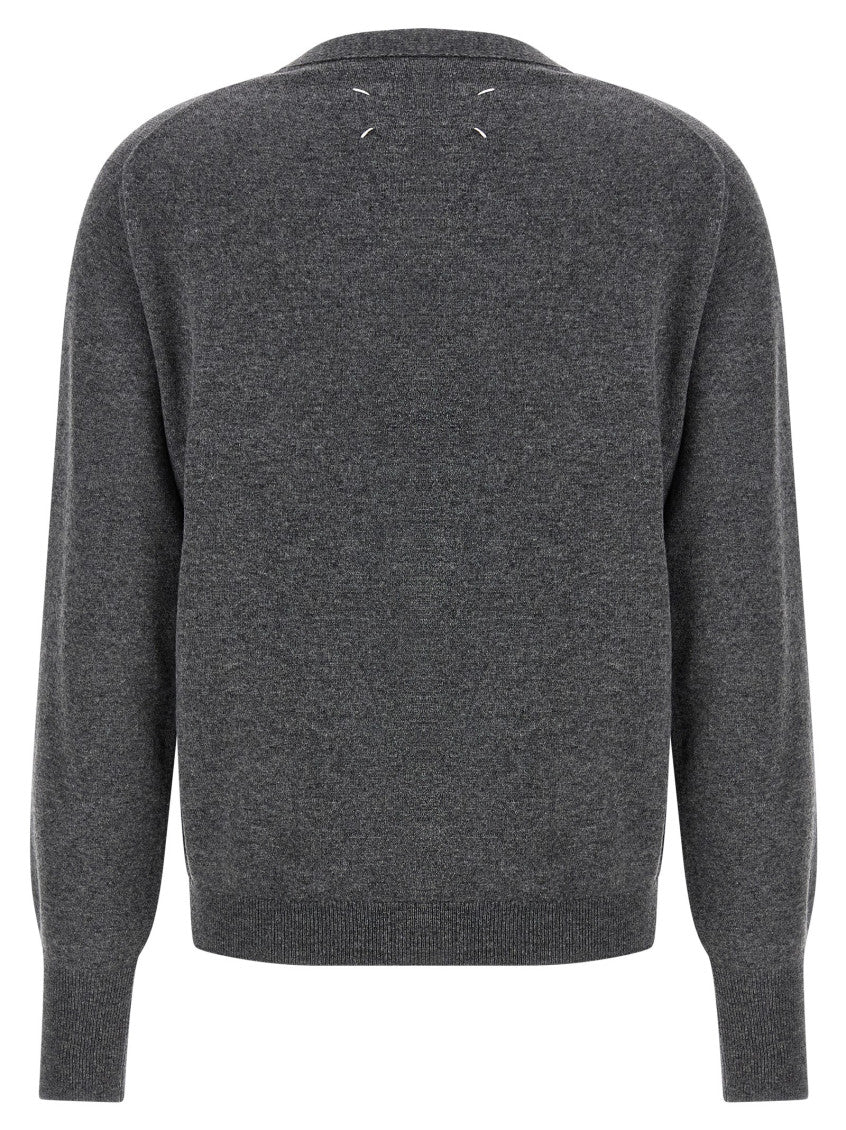 Grey 'Four Stitches' cardigan 2