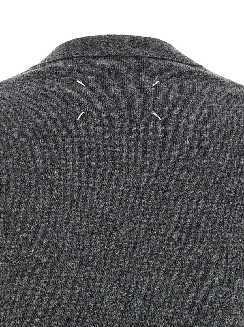 Grey 'Four Stitches' cardigan 4