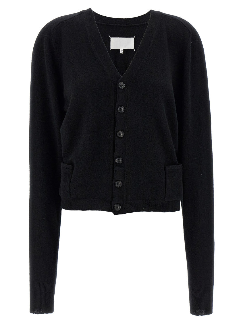 Black 'Four Stitches' cardigan 1