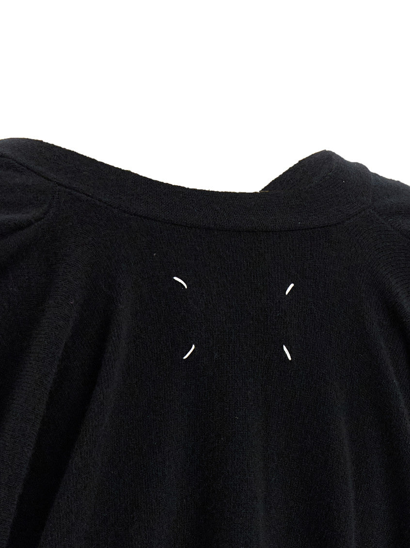 Black 'Four Stitches' cardigan 4