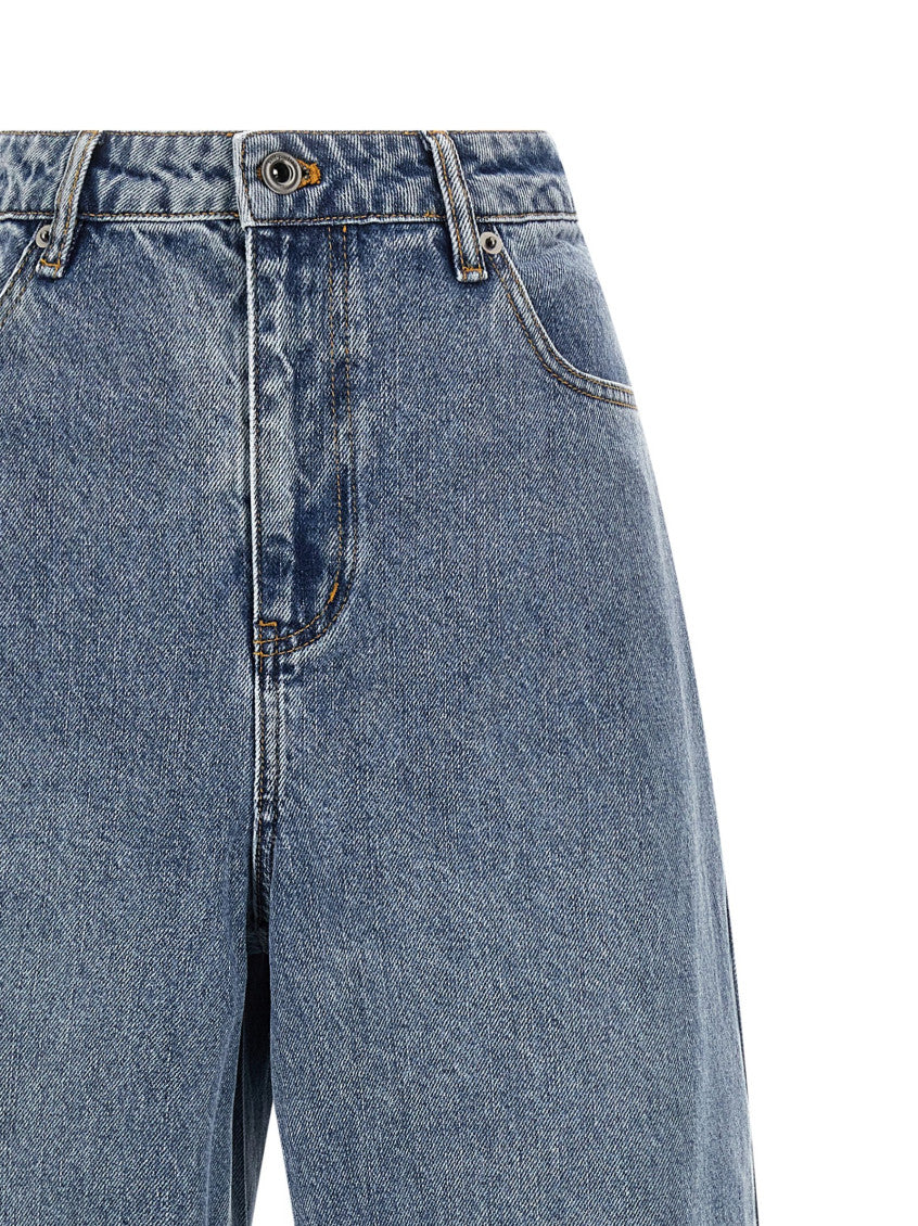 Blue 'Barrel Leg' Jeans 3