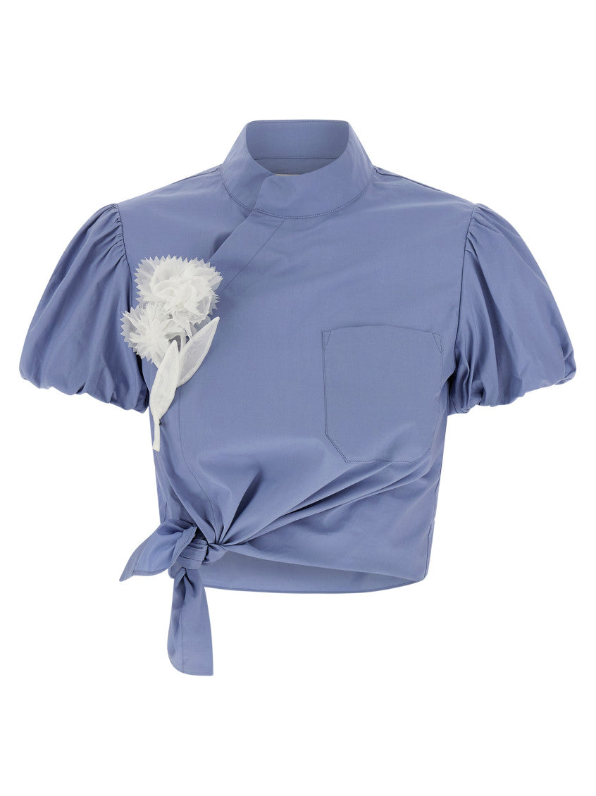 Light Blue 'Cotton Tie Side' Top 1