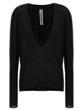 Black 'Extreme V  neck' sweater 1