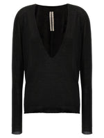 Black 'Extreme V  neck' sweater 1