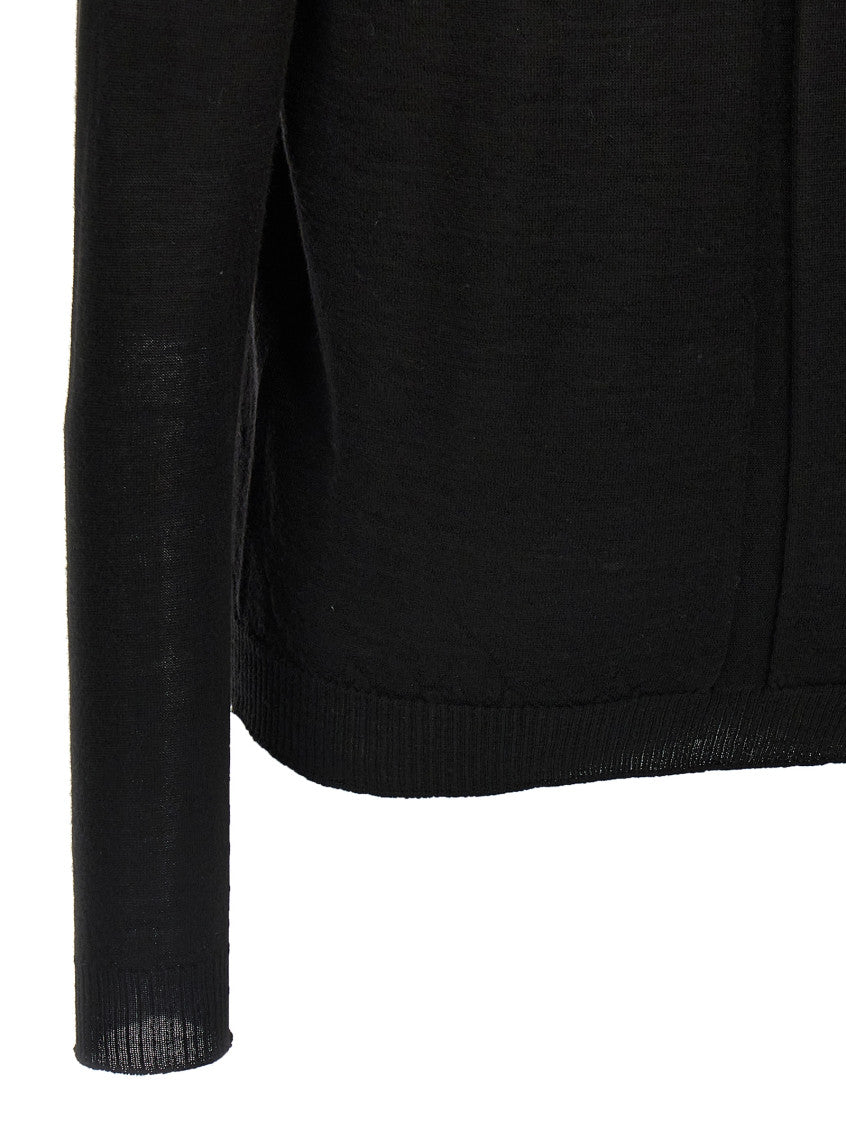 Black 'Extreme V  neck' sweater 4