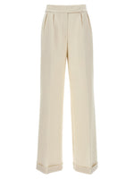 White Loose leg pants 1
