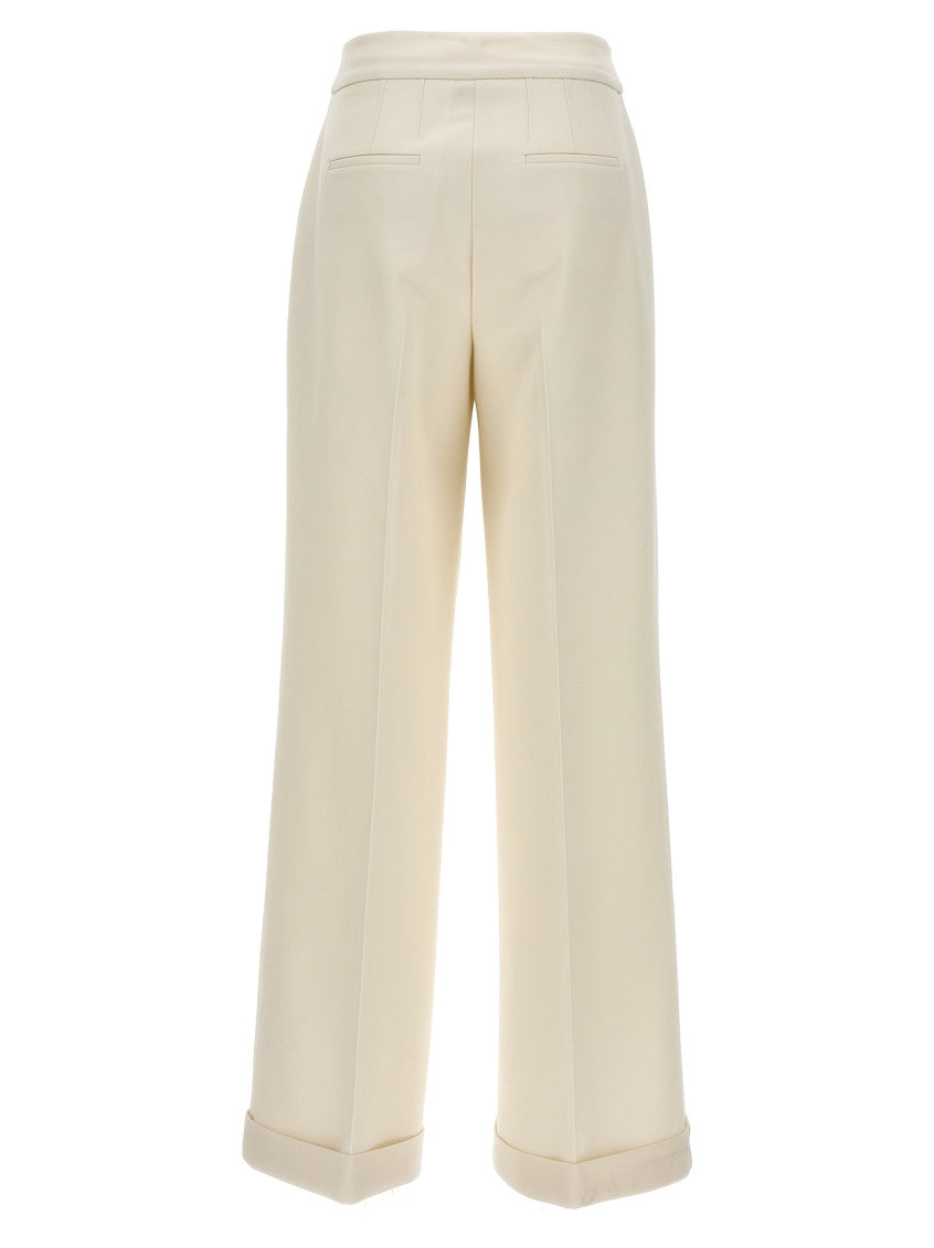 White Loose leg pants 2