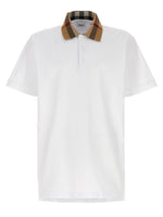 White Check Print Polo 1