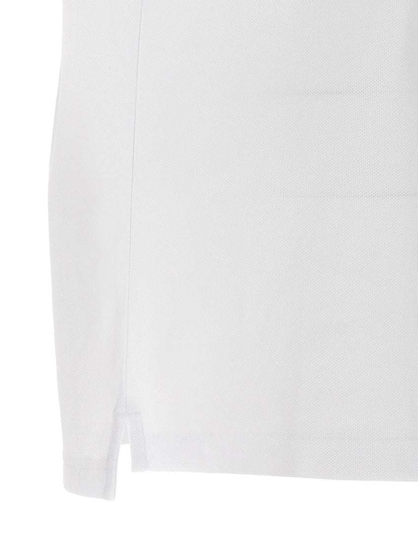 White Check Print Polo 4