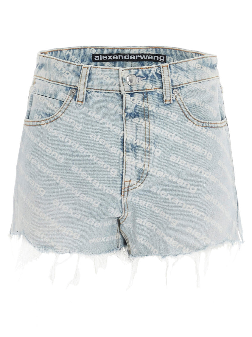 Light Blue High Waist Shorts 1