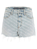 Light Blue High Waist Shorts 1