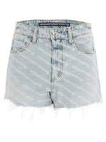 Light Blue High Waist Shorts 1