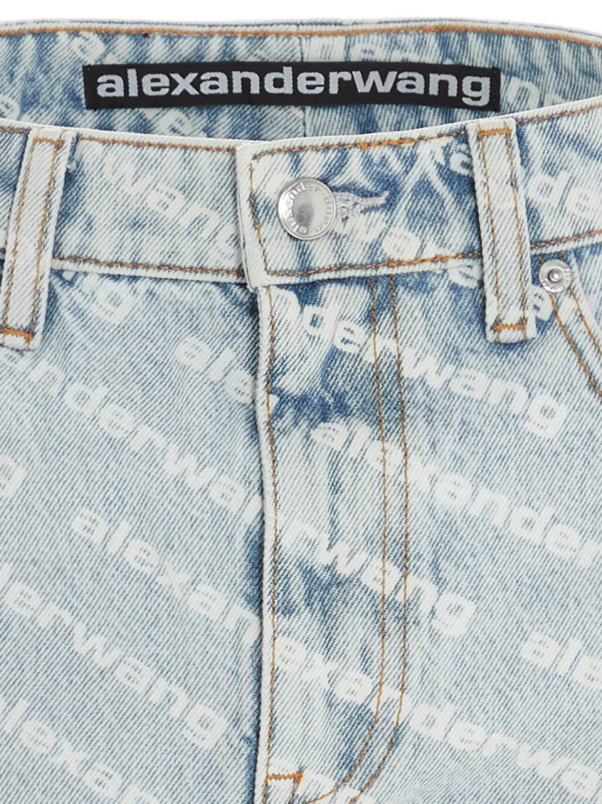 Light Blue High Waist Shorts 3