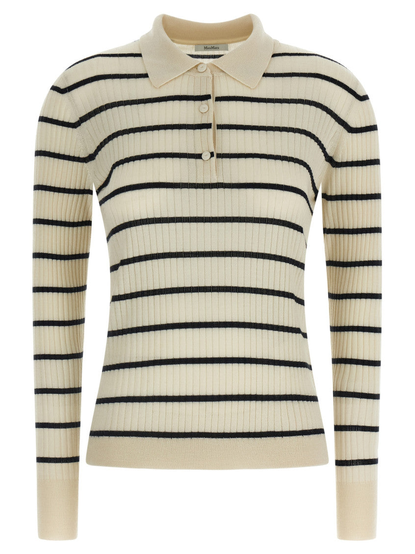 Blue Shirt Collar Ribbed Polo 1