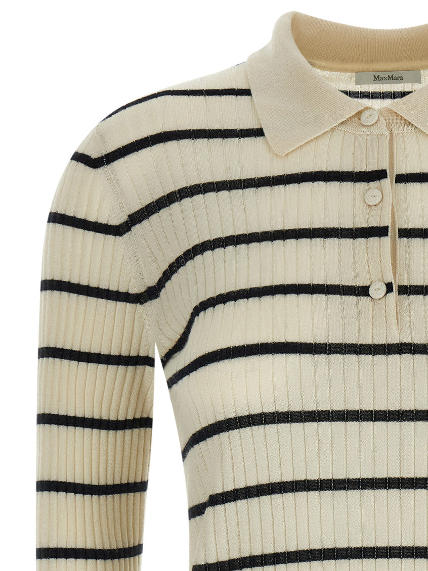 Blue Shirt Collar Ribbed Polo 3