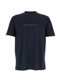 Blue Crew Neck Logo T-shirt 1