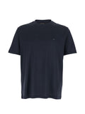 Blue Round Neck Logo T-shirt 1